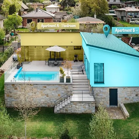 Modern Private Near Prague With Pool And Terrace Apartment Vyzlovka